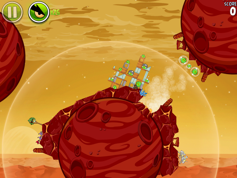 Illustration for article titled Angry Birds Space’s Curiosity-Themed Update Pig-Jacks the Mars Rover